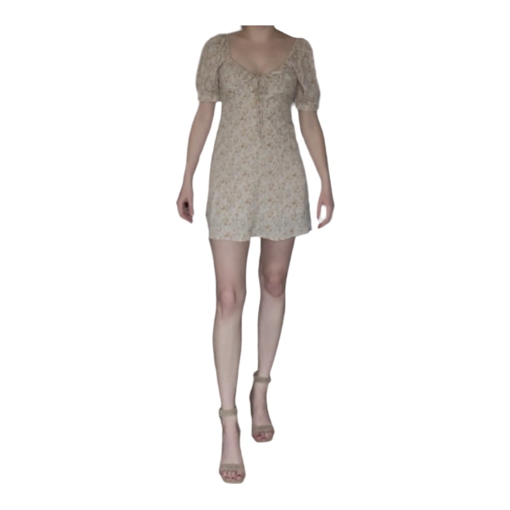 ditsy floral print mini dress